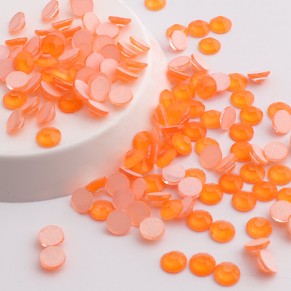 Orange Glass FlatBack Neon Rhinestones Secondary image