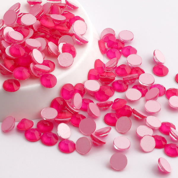 Neon Rose Glass FlatBack Neon Rhinestones WholesaleRhinestone