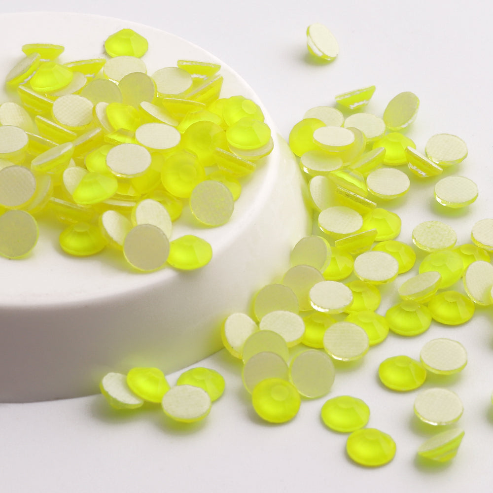 Neon Yellow Glass FlatBack Neon Rhinestones Secondary image