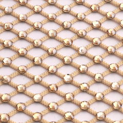 Golden Shadow Rhinestones Mesh Fabric Sewing Elastic Trim WholesaleRhinestone