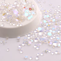 Mixed Sizes Starry Sky Mermaid Tears Glass Half Pearls Rhinestones For Nail Art WholesaleRhinestone