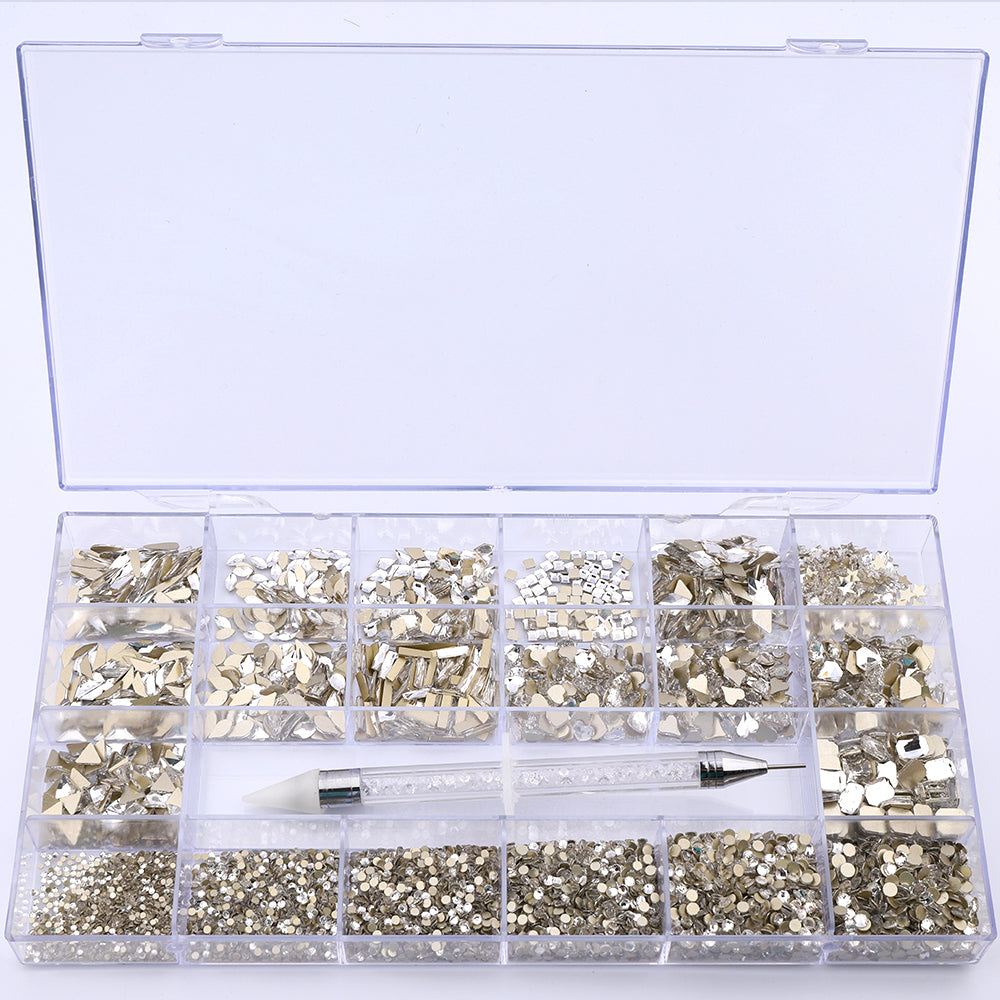 Multi Shapes Multi Shapes Crystal Crystal Fancy Strass Box para unhas Hz2101 Imagem secundária do produto