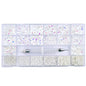 Mixed Multi Shapes Mocha White Glass Fancy Rhinestone Kit Box For Nail Art HZ2114 WholesaleRhinestone
