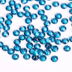 Indicolite Glass HotFix Rhinestones 16 Cut Facets In Bulk WholesaleRhinestone