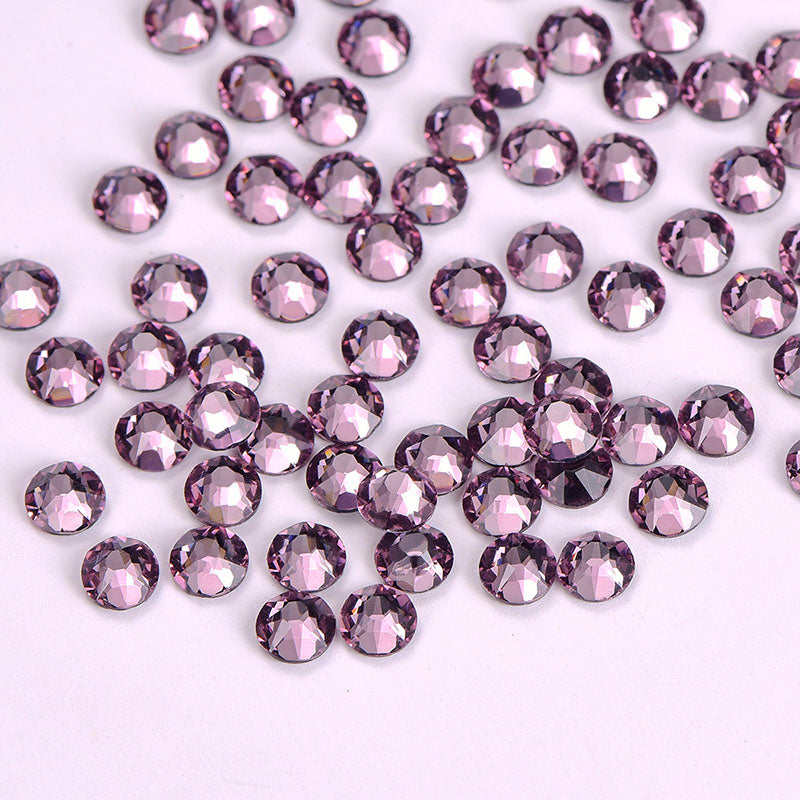 Light Amethyst Glass HotFix Rhinestones 16 Cut Facets WholesaleRhinestone