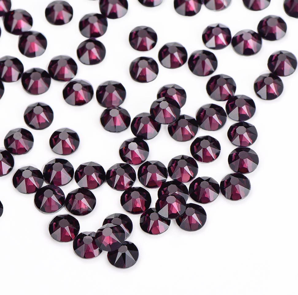 Amethyst Glass HotFix Rhinestones 16 Cut Facets WholesaleRhinestone