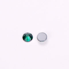 Dark Green Glass HotFix Rhinestones 16 Cut Facets In Bulk WholesaleRhinestone