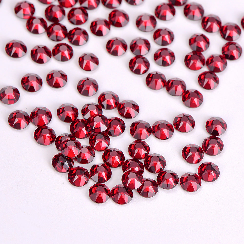 Dark Siam Glass HotFix Rhinestones 16 Cut Facets Secondary image