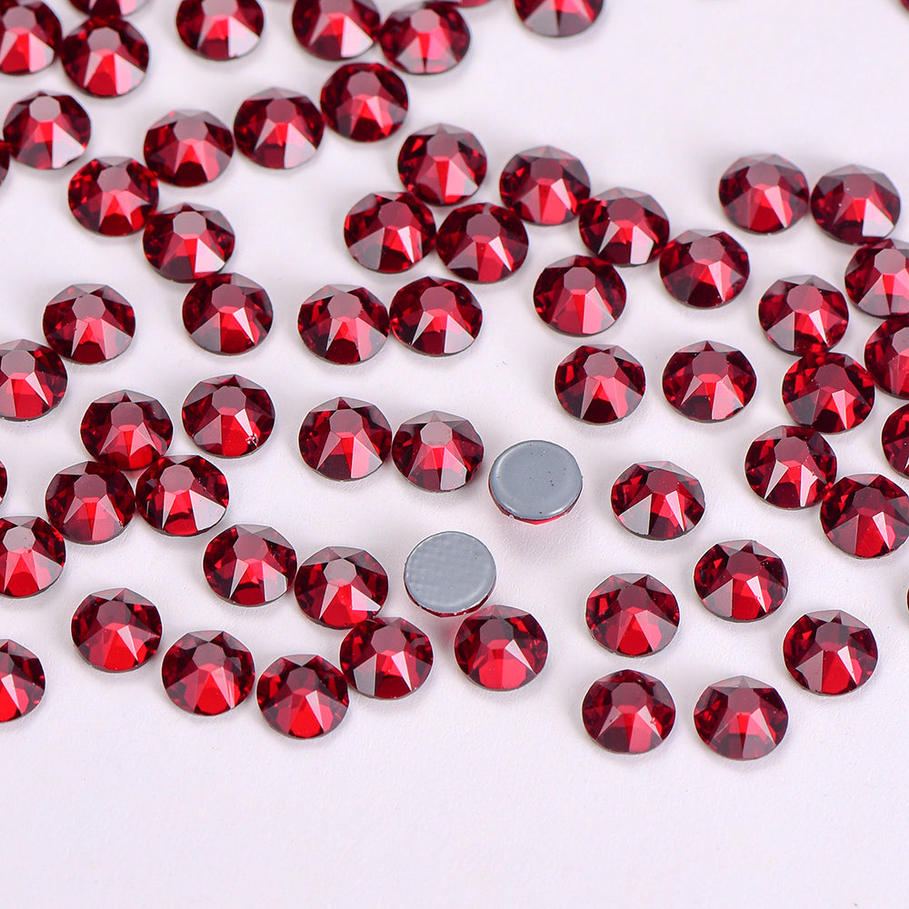 Dark Siam Glass HotFix Rhinestones 16 Cut Facets In Bulk WholesaleRhinestone