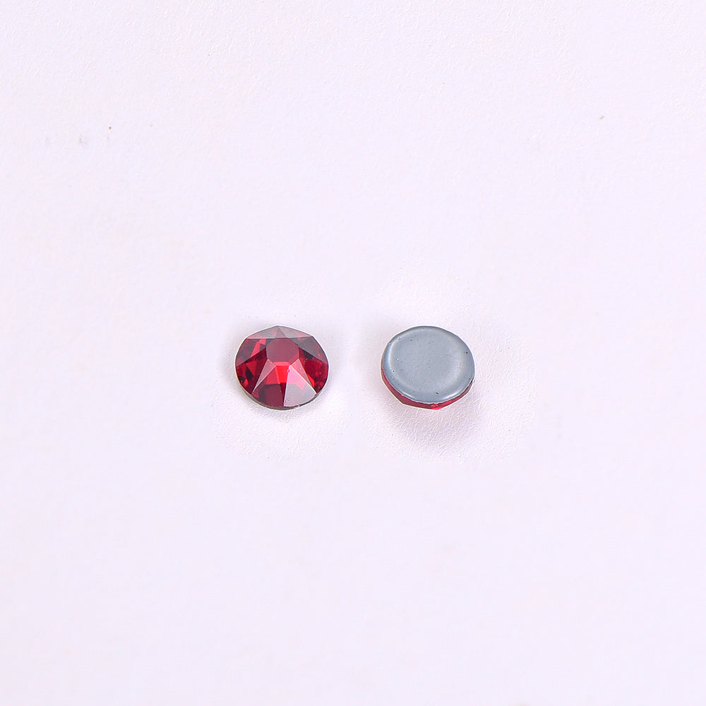 Dark Siam Glass HotFix Rhinestones 16 Cut Facets In Bulk WholesaleRhinestone