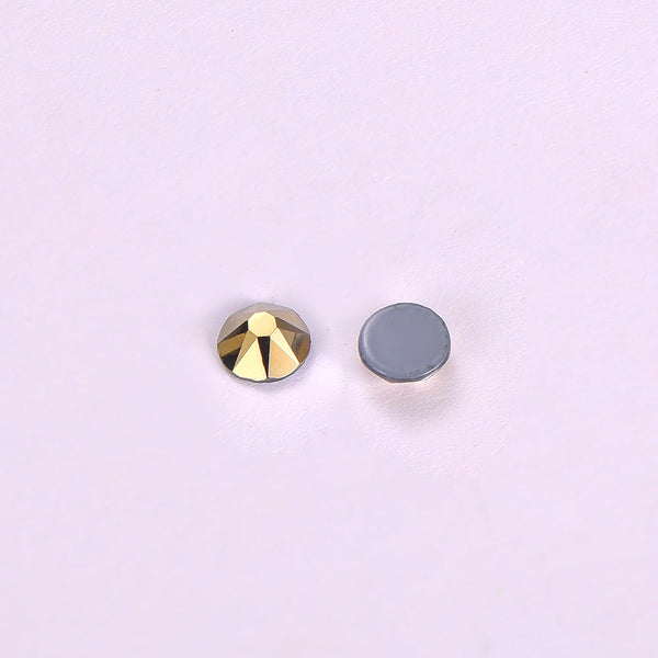 Aurum Glass HotFix Rhinestones 16 Cut Facets In Bulk WholesaleRhinestone