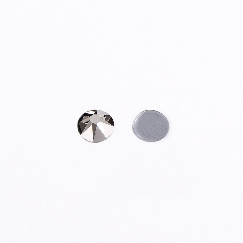 Hematite Glass HotFix Rhinestones 16 Cut Facets In Bulk Secondary image