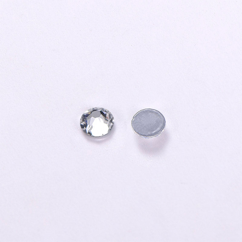 Crystal Glass Flat Back HotFix Rhinestones 16 Cut Facets In Bulk WholesaleRhinestone