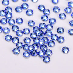 Light Blue Glass HotFix Rhinestones 16 Cut Facets In Bulk WholesaleRhinestone