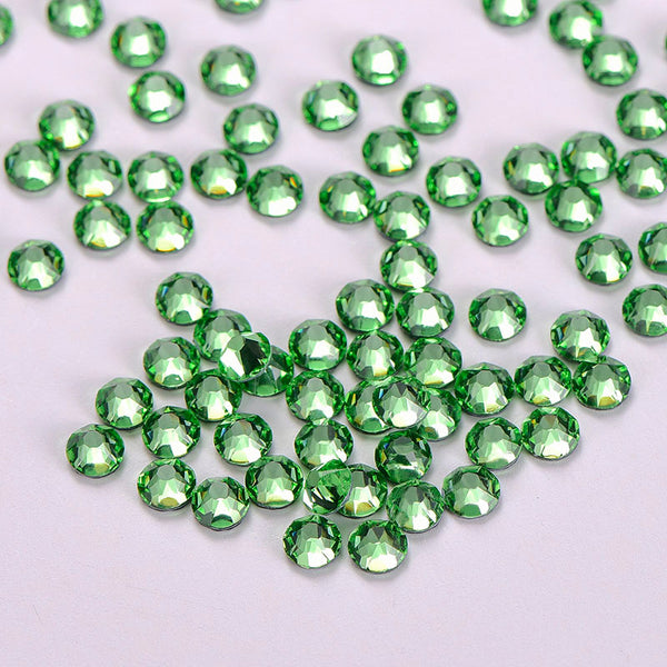 Peridot Glass HotFix Rhinestones 16 Cut Facets WholesaleRhinestone