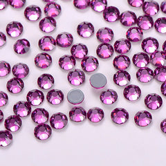 Fuchsia Glass HotFix Rhinestones 16 Cut Facets WholesaleRhinestone