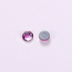 Fuchsia Glass HotFix Rhinestones 16 Cut Facets In Bulk WholesaleRhinestone