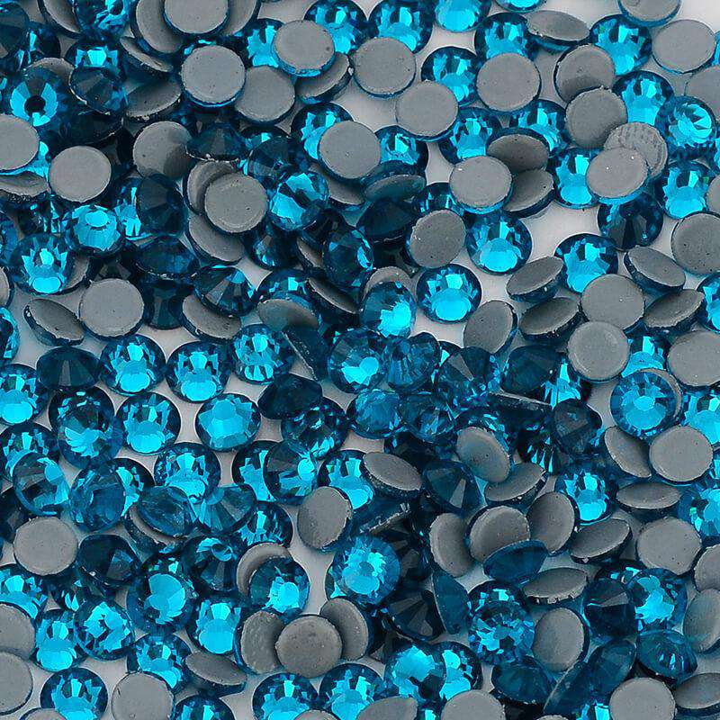 Indicolite Glass HotFix Rhinestones In Bulk