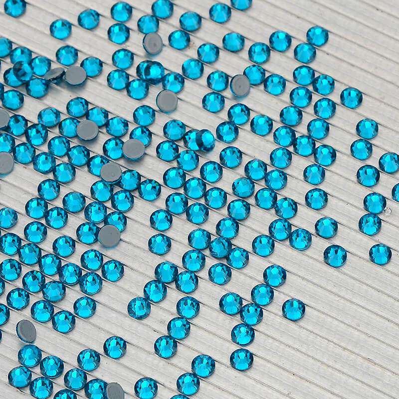 Indicolite Glass HotFix Rhinestones In Bulk WholesaleRhinestone