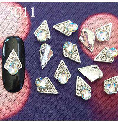 Alloy Nail Rhinestone Charms Crystal AB 3D Nail Art Decorations JC1-JC20 WholesaleRhinestone