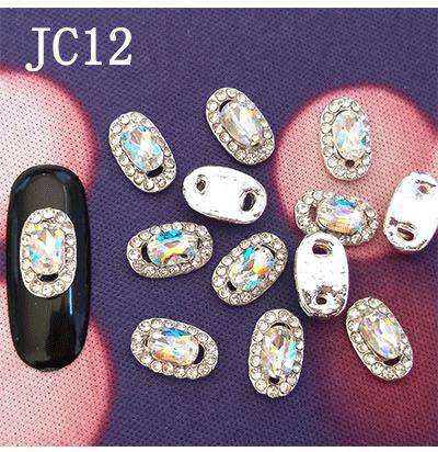 Alloy Nail Rhinestone Charms Crystal AB 3D Nail Art Decorations JC1-JC20 WholesaleRhinestone