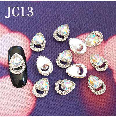 Alloy Nail Rhinestone Charms Crystal AB 3D Nail Art Decorations JC1-JC20 WholesaleRhinestone