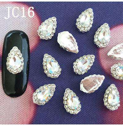 Alloy Nail Rhinestone Charms Crystal AB 3D Nail Art Decorations JC1-JC20 WholesaleRhinestone