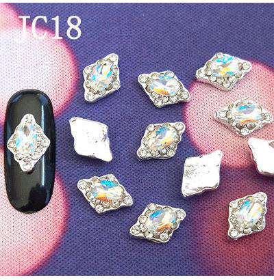 Alloy Nail Rhinestone Charms Crystal AB 3D Nail Art Decorations JC1-JC20 WholesaleRhinestone