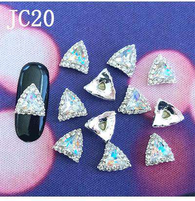 Alloy Nail Rhinestone Charms Crystal AB 3D Nail Art Decorations JC1-JC20 WholesaleRhinestone