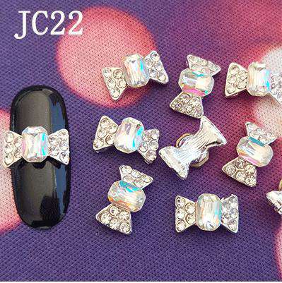 3D Alloy Nail Rhinestone Charms Crystal AB Nail Art Decorations JC21-JC40 WholesaleRhinestone