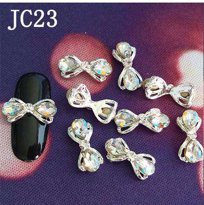 3D Alloy Nail Rhinestone Charms Crystal AB Nail Art Decorations JC21-JC40 WholesaleRhinestone