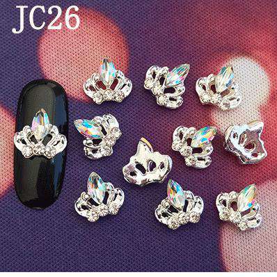 3D Alloy Nail Rhinestone Charms Crystal AB Nail Art Decorations JC21-JC40 WholesaleRhinestone