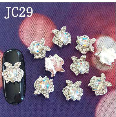 3D Alloy Nail Rhinestone Charms Crystal AB Nail Art Decorations JC21-JC40 WholesaleRhinestone