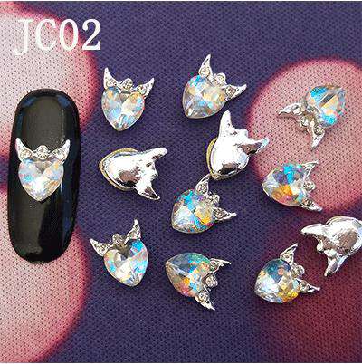 Alloy Nail Rhinestone Charms Crystal AB 3D Nail Art Decorations JC1-JC20 WholesaleRhinestone
