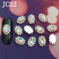 3D Alloy Nail Rhinestone Charms Crystal AB Nail Art Decorations JC21-JC40 WholesaleRhinestone