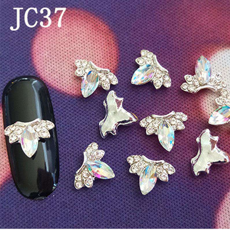 3D Alloy Nail Rhinestone Charms Crystal AB Nail Art Decorations JC21-JC40 WholesaleRhinestone