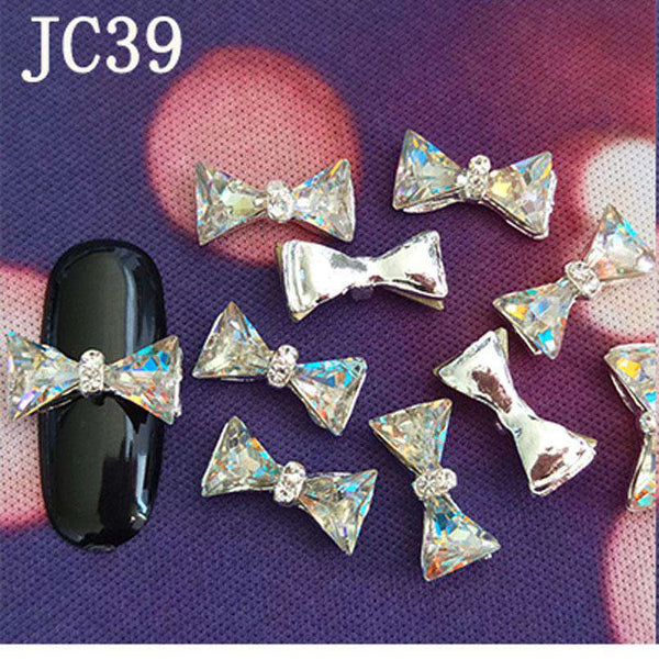 3D Alloy Nail Rhinestone Charms Crystal AB Nail Art Decorations JC21-JC40 WholesaleRhinestone