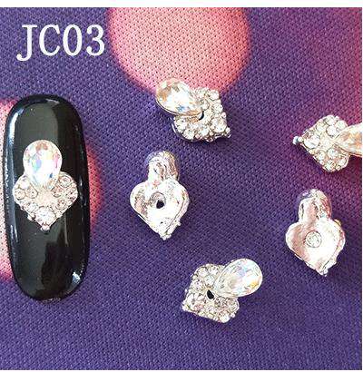 Alloy Nail Rhinestone Charms Crystal AB 3D Nail Art Decorations JC1-JC20 WholesaleRhinestone