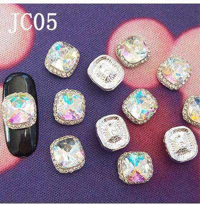 Alloy Nail Rhinestone Charms Crystal AB 3D Nail Art Decorations JC1-JC20 WholesaleRhinestone