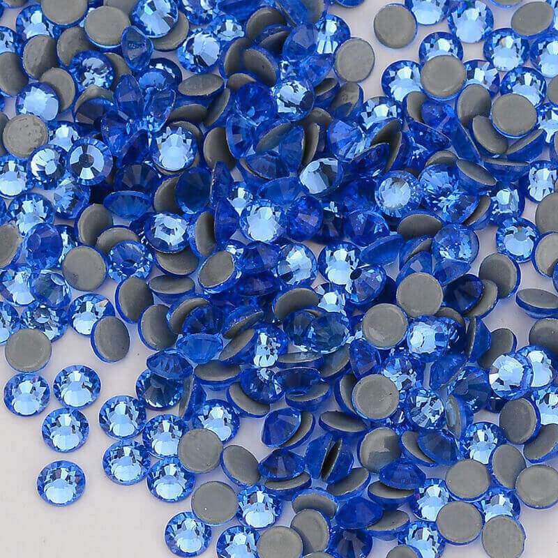 Light Blue Glass HotFix Rhinestones WholesaleRhinestone