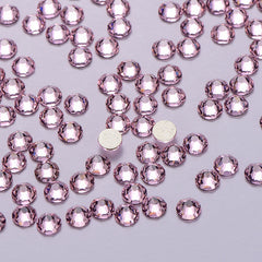 Light Pink Glass Flat Back Glue-On Rhinestones 16Cut Facets In Bulk WholesaleRhinestone