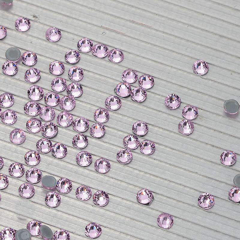 Light Pink Glass HotFix Rhinestones