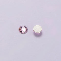 Light Pink Glass Flat Back Glue-On Rhinestones 16Cut Facets In Bulk WholesaleRhinestone