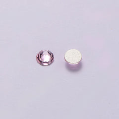 Light Pink Glass Flat Back Glue-On Rhinestones 16Cut Facets WholesaleRhinestone