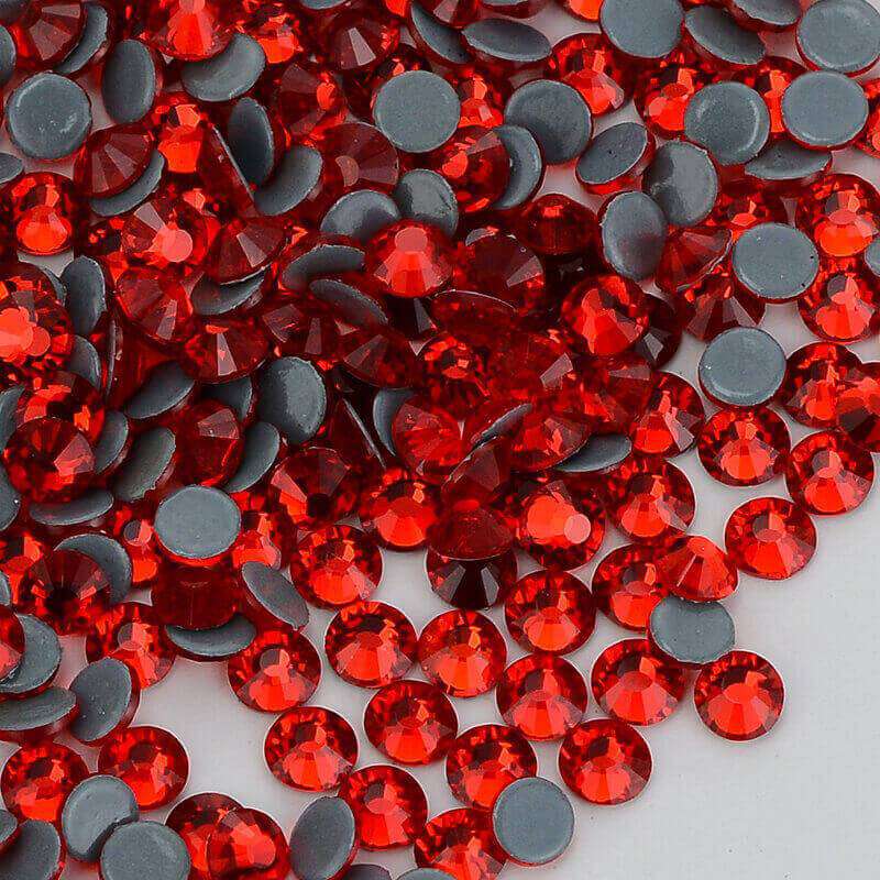 Light Siam Glass HotFix Rhinestones In Bulk WholesaleRhinestone