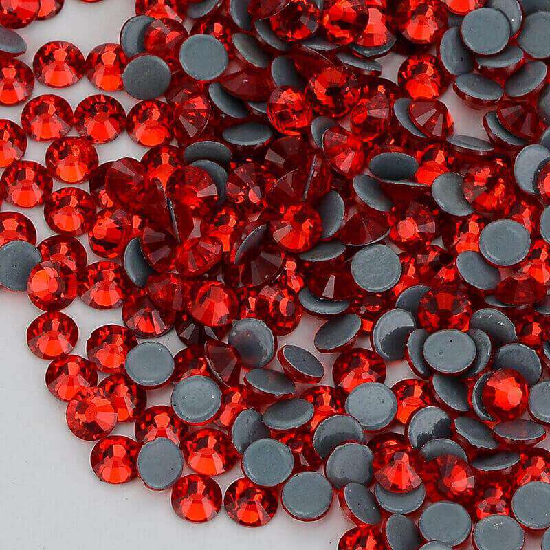 Light Siam Glass HotFix Rhinestones In Bulk WholesaleRhinestone