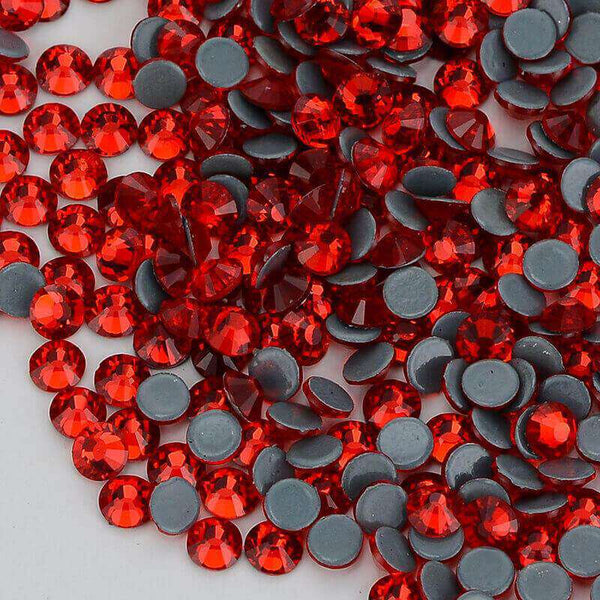 Light Siam Glass HotFix Rhinestones In Bulk WholesaleRhinestone