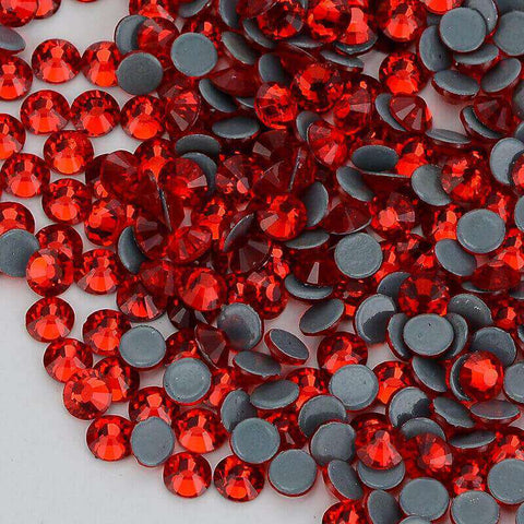 Light Siam Glass HotFix Rhinestones In Bulk WholesaleRhinestone