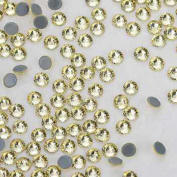 Light Yellow Glass HotFix Rhinestones WholesaleRhinestone