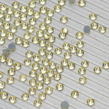 Light Yellow Glass HotFix Rhinestones WholesaleRhinestone
